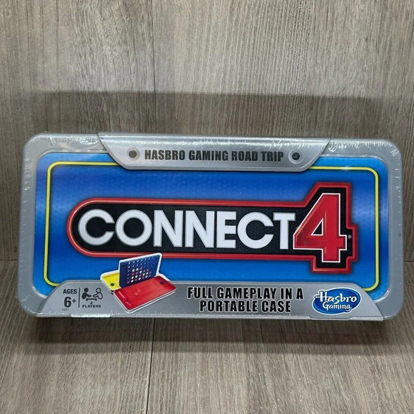 Hasbro Gaming Road Trip Series Connect 4 Portable Board Game Carrying Case - Picture 1 of 6